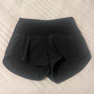 Black high waisted speed up shorts 2.5”